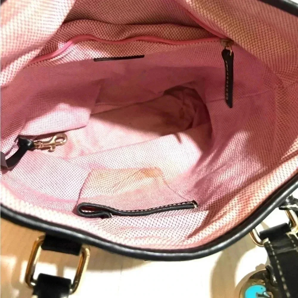 Dooney Bourke Db Signature Print Canvas Shoulder … - image 6